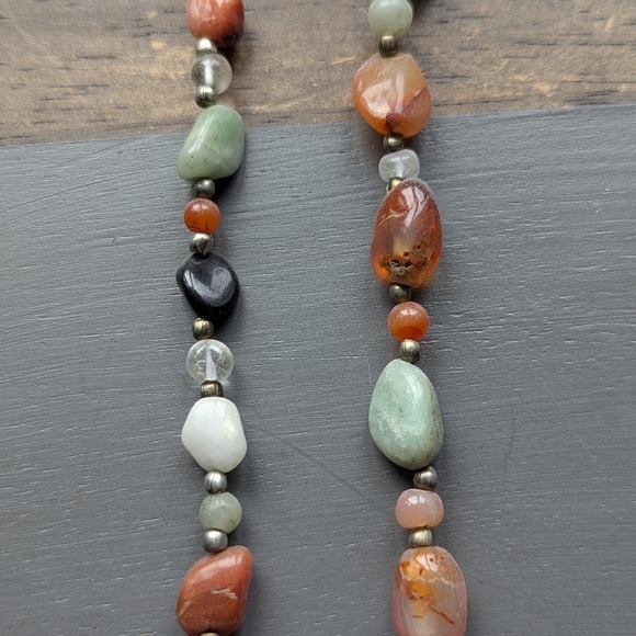 Multicolor Gemstone Beaded Necklace - Picture 5 of 5